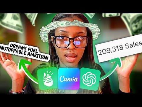 How To COPY AI Quotes And Earn FREE Money By Selling Them (Etsy Print On Demand ) *SUPER EASY*