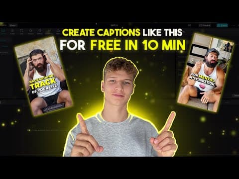 How To Add Alex Hormozi Captions To Reels & TikToks For FREE (Full Tutorial)