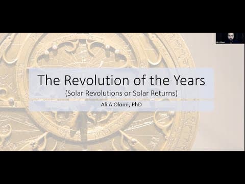 Revolution of Years or Solar Returns