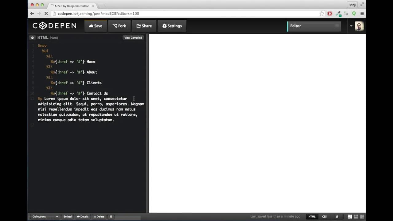 HTML Preprocessors - featuring HAML